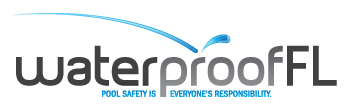 Waterproof FL Logo.  Pool safety is everyones's responsibility